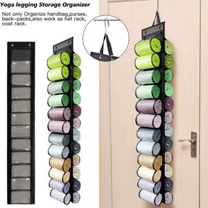 Roll Holder Hanging Organizer Closets <b>Space</b> <b>Saving</b> Clothes Hanging Organizer Foldable Hanging Bag for Yoga Leggings Pants - Product Image 2