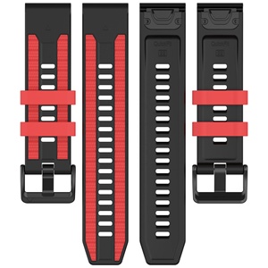 Correa de Reloj de Silicona de 22 mm y 26 mm Compatible con <span class=keywords><strong>Garmin</strong></span> Fenix 8 7X Pro, Correa de Repuesto para Reloj Inteligente Deportivo - Product Image 3