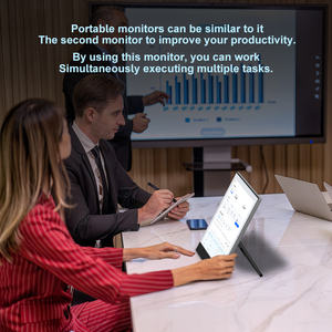 شاشة محمولة مقاس 14 بوصة مزودة بمنفذ Type-C وشاشة IPS LED للكمبيوتر المحمول/الهاتف/المكتب/الألعاب، شاشة رفيعة وخفيفة الوزن مناسبة للسفر - Product Image 6