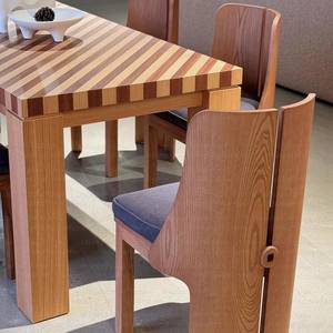 Mesa de comedor de madera maciza de diseño moderno para uso individual en el hogar y el <span class=keywords><strong>hotel</strong></span> Silla de madera maciza pura para sala de estar y estudio - Product Image 4
