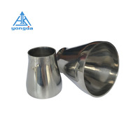 Luckyd — réducteur sanitaire, coude de réduction pour soudure et joint en acier inoxydable, 304/316L