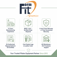 Formfit Pièces de rechange pour Reformer Pilates, Machine de Pilates pliable pour usage domestique, Ensemble d'équipement de Pilates