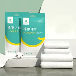 Youngtime popolare di alta qualità personalizzato Logo morbido Set di asciugamano monouso portatile da viaggio Hotel salone di bellezza bianco da donna asciugamano per viso