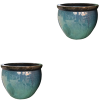 Grands kits de propagation en céramique émaillée, pots vietnamiens, plantes, poterie de style moderne, haute qualité, pour la maison, les restaurants, les hôtels, toutes saisons