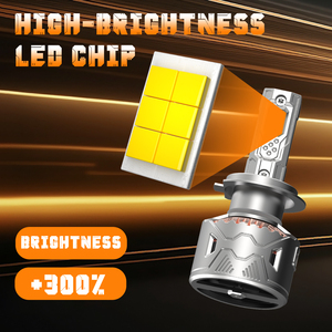 Bombillas LED para Faros Delanteros de <span class=keywords><strong>Coche</strong></span> Yz-07 H4 IP68 Impermeables y Anticongelantes, Sistemas de Iluminación Automotriz LED H7 9006, Faros Delanteros LED H4 65w 6500 Lúmenes - Product Image 5