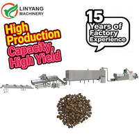 Machine de fabrication de granulés d'aliments pour animaux de compagnie (chiens, chats) et aliments pour animaux d'élevage, extrudeuse bivis pour équipement industriel