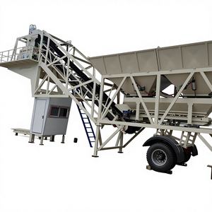 Sinoma 75m3/hour Full Automatic Belt Conveyor Ready Mix <b>Concrete</b> Batching Plant with Motor & Engine for Sale - Product Image 1