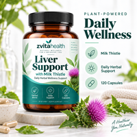 Capsules végétales de soutien hépatique à 20 nutriments, marque privée, avec jujube, chicorée et pissenlit