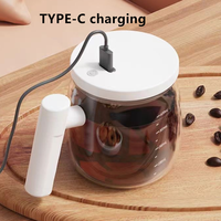 Nouvelles idées de produits 2025 tasse à café à agitation électrique, tasse à mélanger électrique adaptée au café, au lait, au cacao et à d'autres boissons