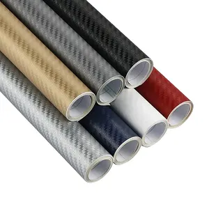 3D Carbon Fiber Vinyl Car Wrap Sheet Roll Film Car stickers and Decals Motorcycle Car Styling Accessories Automobiles