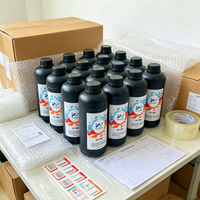 Tinta UV Flexible, Resistente a las Grietas, Libre de VOC, Bajo Olor, para Cabezales de Impresión Ricoh G5 G6, para Impresión en Vinilo de Cuero PU, TPU, para Rotulación de Vehículos y Pancartas