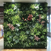 Mur végétal artificiel en PE résistant aux UV pour intérieur/extérieur, décoration murale en gazon vert Milan, fond de mur en gazon