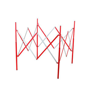 正方形の折りたたみ式金属鉄道路建設作業員保護安全バリア - Product Image 1