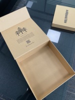 Accessoires d'emballage de Noël coffret cadeau unique de tasse de cravate de mariée, boîte-cadeau pliante magnétique en papier kraft en carton écologique