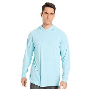 Camisa de Pesca Personalizada para Hombre, con Capucha, Manga Larga, Protección Solar UPF 50, Impermeable, 100% Poliéster, con Logotipo Termotransferible - Product Image 4