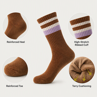 Chaussettes de sport respirantes en coton tricoté avec logo personnalisé OEM, chaussettes de sport amortissantes pour hommes et enfants, idéales pour l'été