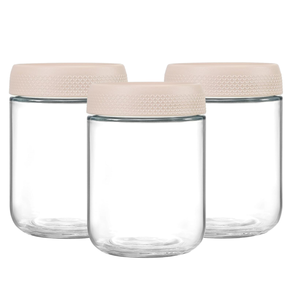 16oz plastik cam kavanozlar bambu kapaklar yüksek Set gecede yulaf yemek hazırlık salata gıda tahıl aperatifler puding yoğurt depolama kavanoz - Product Image 6