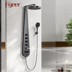 Fyeer Nuevo 4 Función Pipa Forma Ducha Columna Panel Ducha Set - Product Image 3
