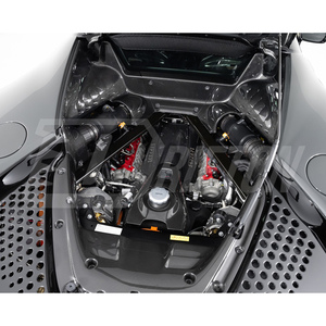 ชุดฝาครอบห้องเครื่องยนต์คาร์บอนไฟเบอร์แบบมองเห็นได้ สำหรับ Ferrari SF90 - Product Image 4