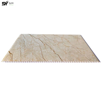Panneau mural intérieur stratifié PVC, installation facile, imperméable, ignifuge, effet marbre et bois de luxe, décoration maison et hôtel, OEM