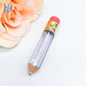 Stock Cute Lip Gloss Container Pencil Shape ,Private Label Lipgloss Packaging,lip gloss with wand