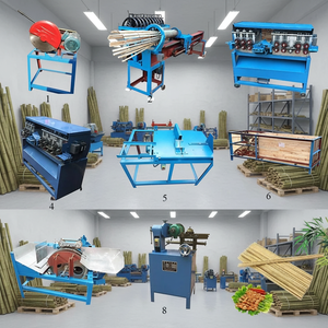 Otomatik Endüstriyel Bambu Şiş Yapma Makinesi Özelleştirilebilir Bambu Çubuk Kesme Şekillendirme Parlatma İşleme Ekipmanı - Product Image 2