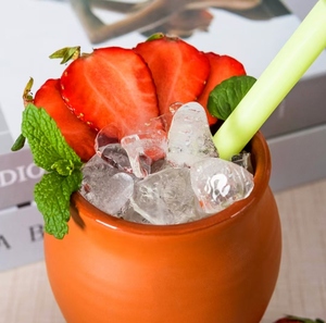 Cantaritos de Cerámica Hechos a Mano de 400 ml, Diseño Mexicano Clásico de Arcilla de Terracota para Café y Fiestas, Taza de Cerámica Clásica de 400 ml - Product Image 2