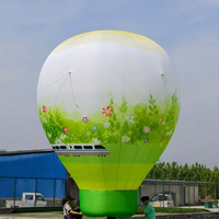 Ballon à air chaud gonflable personnalisé, grand et lumineux, pouvant être utilisé pour la décoration d'événements, la publicité et la décoration des centres commerciaux