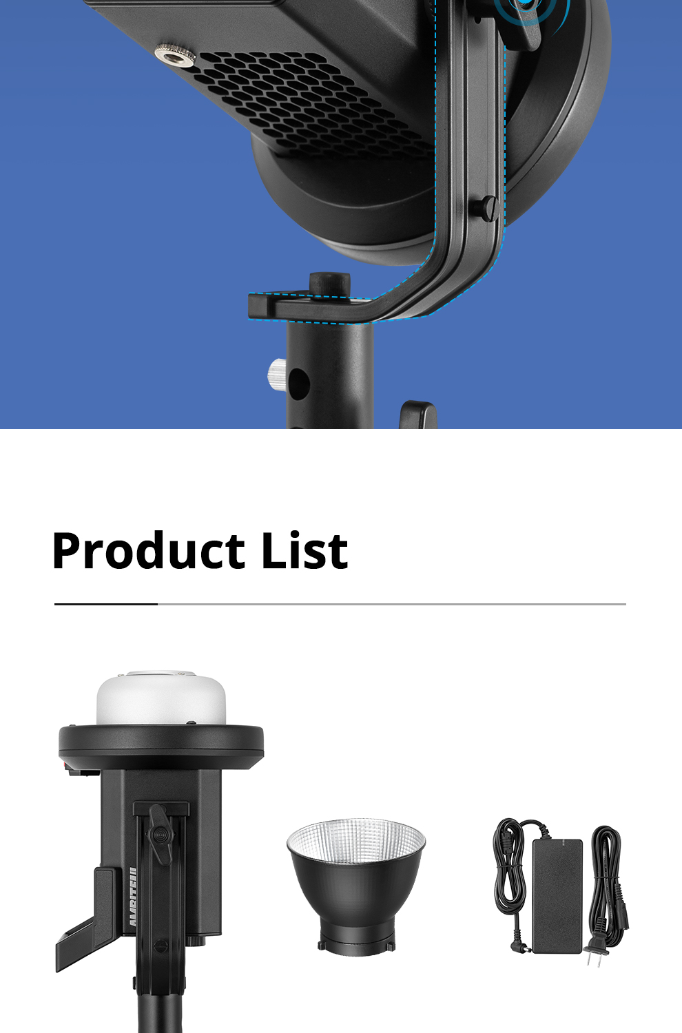 AMBITFUL FL80 RGB LED Video Light 80W 5600K Outdoor Photography Daylight Lighting Adjust Brightness Bowens Mount Support APP