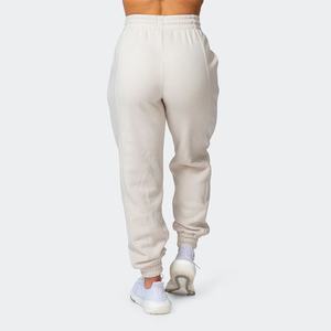 Pantalons de jogging en molleton pour femmes, surdimensionnés, en coton doux, avec cordon de serrage, imprimé logo, couleur violette, personnalisés - Product Image 6