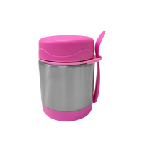 Boîte à lunch personnalisée 350ml pour enfants avec flacon thermos isolé sous vide avec un accessoire de cuillère
