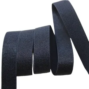 Großhandel Hot Sale Schwarz Weiß Hochwertiges Polyester-BH-Armband Elastisches Gurtband 15mm Gummiband für BH-Träger