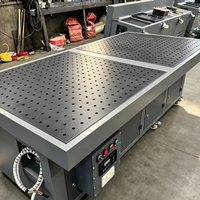 Table d'aspiration de haute qualité pour le polissage des roues en alliage d'aluminium et l'élimination des poussières de meulage