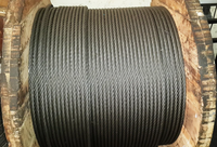 6x36 Galvanizli Çelik Halat 30mm - 40mm Çapında Yüksek Çekme Dayanımlı Kaldırma Halatı Satılık