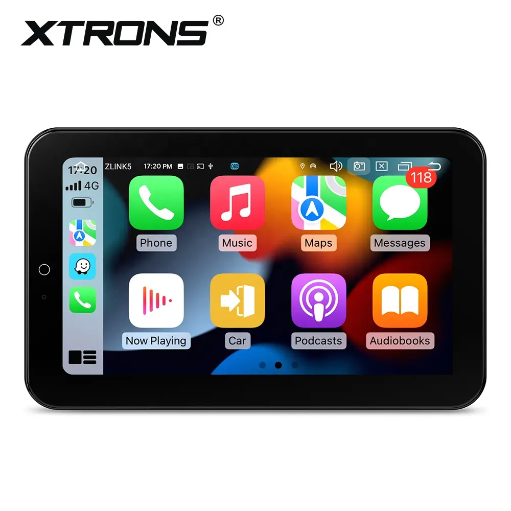 Xtrons 12.8 Inch 1920*1080 Dubbele Din Auto Radio 8 + 128G Draaibare Qled Auto Android Scherm 4G Lte Zwaartekracht Sensor Carplay Scherm