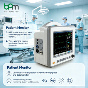 Moniteur patient compact multiparamètres de 8,4 pouces avec surveillance optionnelle Masimo SpO2 et EtCO2 - Product Image 2