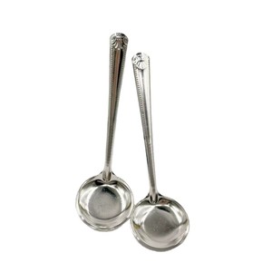 Cuchara de sandía de acero inoxidable de alta calidad para el hogar, venta al por mayor a un yuan, espesa, para adultos y cantinas, cuchara de sopa de mango largo - Product Image 1