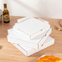 Boîte à pizza écologique pour restaurant avec estampage à chaud doré et logo personnalisé imprimé, emballage alimentaire jetable de qualité alimentaire