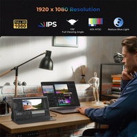 Portable 15.6 pouces 1080P IPS Display Slim Laptop avec interface de type C Écran supplémentaire économe en énergie pour les voyages