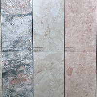 Carreaux céramique rose vert Jardin de Monet 600x1200 antidérapants modernes pour mur de restaurant et salle de bain