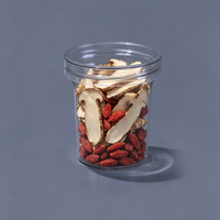 Pot de conservation en plastique PET de qualité alimentaire, écologique, à fermeture sous vide, personnalisé, transparent, pour aliments