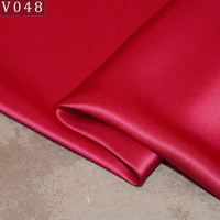 Tela de Satén de Seda de Morera 100% Pura, Color Rojo Rosado, Seda de Málaga, Multicolor, Material para Vestido Cheongsam Marroquí, Coreano, Brasileño