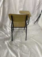 Chaise de formation pour étudiants avec tablette d'écriture et panier à livres, chaise d'école pour salle de classe