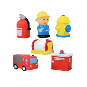 3d виниловые пластиковые игрушки из мультфильма «Пожарный»