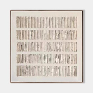 Peinture Wabi Sabi personnalisée en gros, art mural fait main, décoration pour la maison, l'hôtel, le salon, nature morte abstraite sur toile texturée 3D - Product Image 1