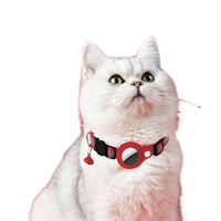 Traqueur GPS pour animaux de compagnie moderne anti-perte Airtag avec accessibilité au téléphone portable Localisateur de collier cadeau du Nouvel An pour chats chiots chiens