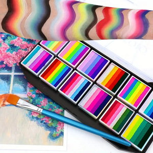 <span class=keywords><strong>Kit</strong></span> de <span class=keywords><strong>maquillage</strong></span> pigmenté pour le visage et le corps, peinture à base d'eau lavable pour enfants et adultes, Halloween, anniversaires, festivals, événements - Product Image 5