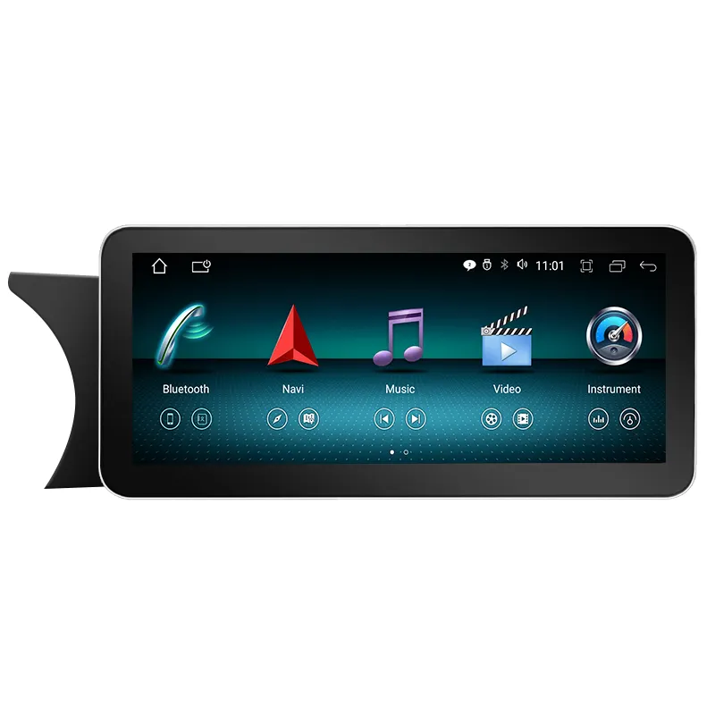 Mercedes C GLC W204 için 12.3 inç araba android müzik seti W205 IPS IPS dokunmatik ekran WIFI SIM Carplay radyo multimedya