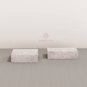 Mesa de centro de mármol nube de <span class=keywords><strong>Castilla</strong></span> de lujo con base de zócalo para sala de estar de Villa e interiores de casas modernas - Product Image 1
