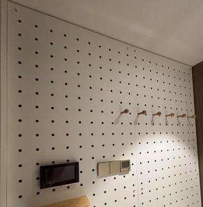 Custom Modular <b>Wall</b> Pegboard Organizer, Rectangular Perforated Metal <b>Wall</b> Mount <b>Storage</b> <b>Rack</b> for Tool Display & Space Saving - Product Image 5